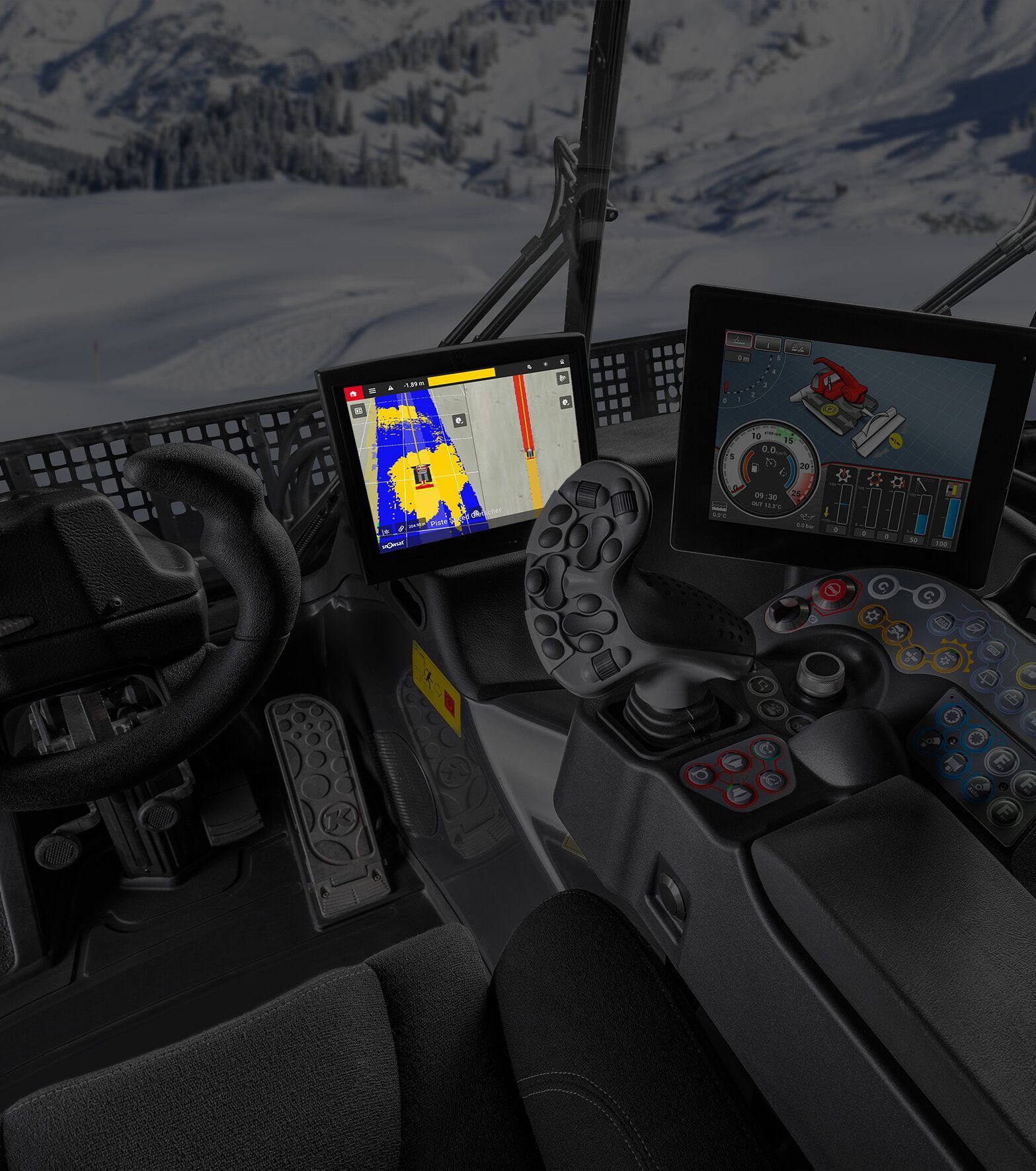 SnowSat iX onboard interface views